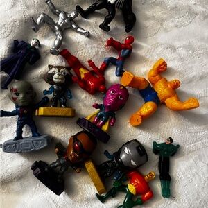 McDonald's Marvel Action Figures - Red, Silver, Orange